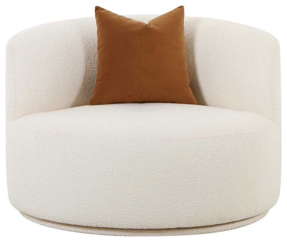 Fickle Swivel Chair, Cream
