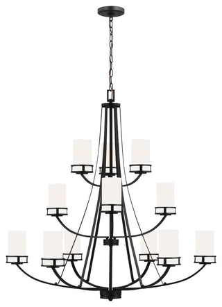 Robie 12-Light Chandelier, Midnight Black