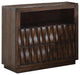 Benzara 2 Drawer Wooden Nightstand with Staggered Front Panel, Brown