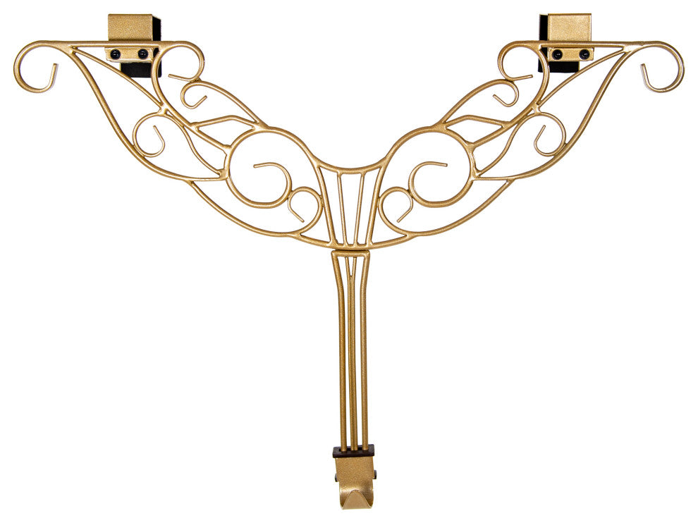 Adjustable Wreath Hanger for Door Antler, Gold