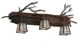 32 Wide Pine Branch Valley View 3 Light Vanity Light