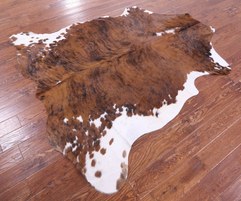 Natural Cowhide Rug 7' 0" X 6' 7" C2355