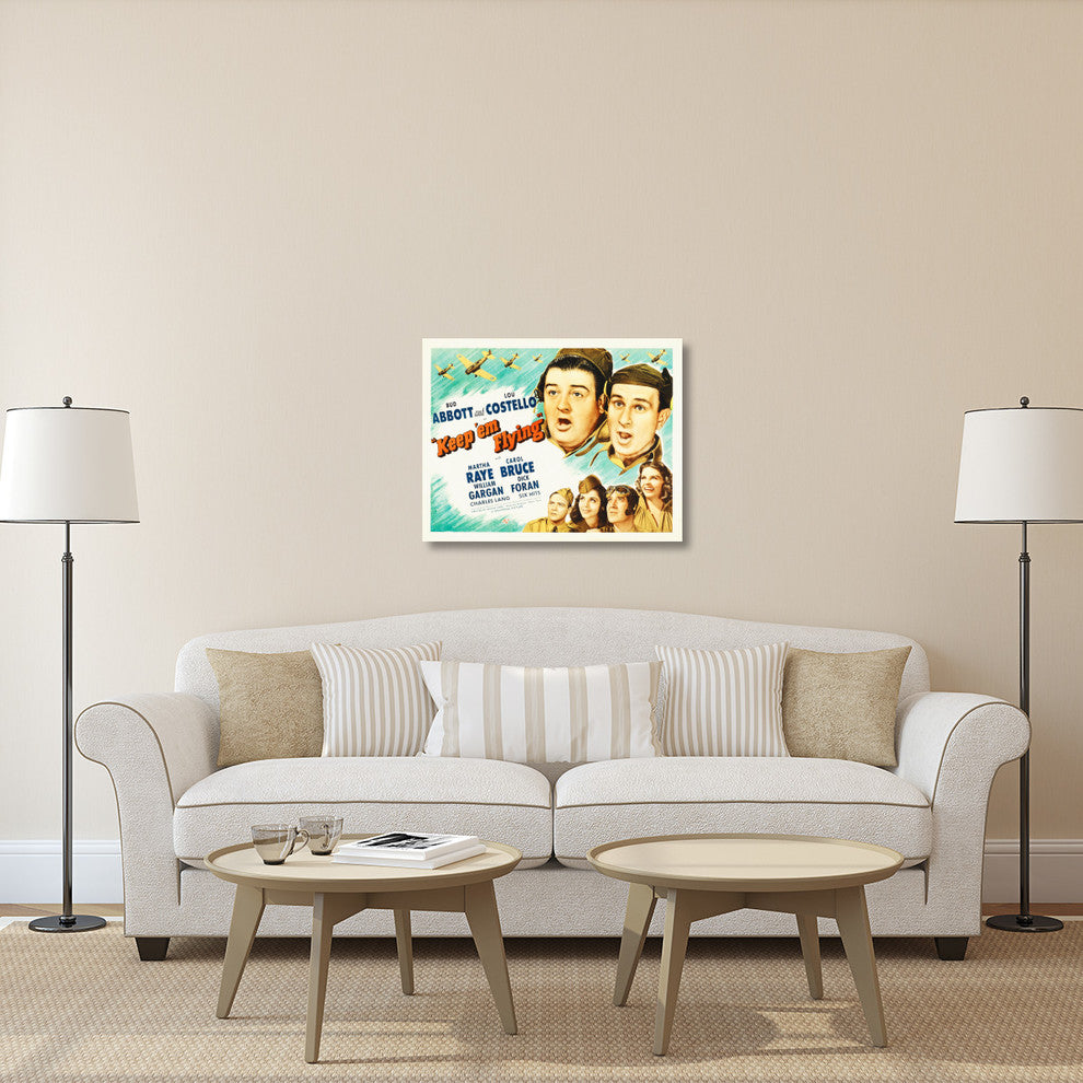 "Abbott & Costello - Keep 'em Flying" Canvas by Hollywood Photo Archive, 36x28"