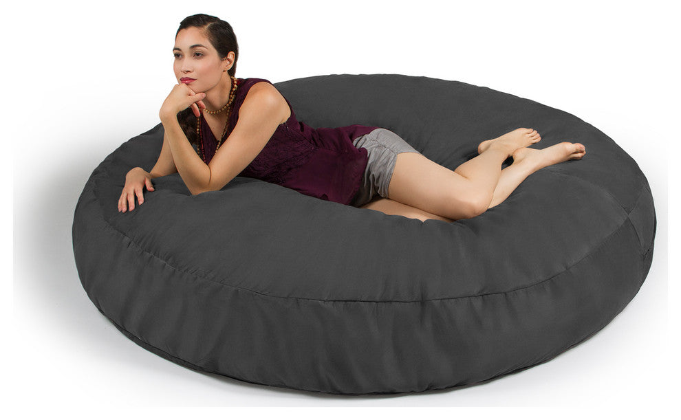 Jaxx 6' Cocoon Bean Bag Sofa, Charcoal