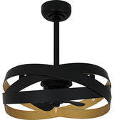 Zito Three Light Fan Light in Matte Black