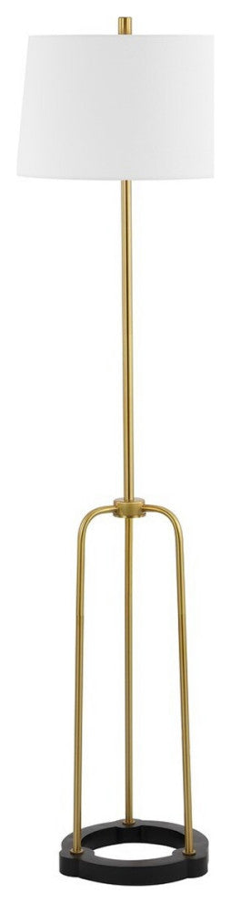 Safavieh Lydie 62" Floor Lamp, Brass/Black