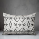 Gray Shibori 14x20 Outdoor Throw Pillow