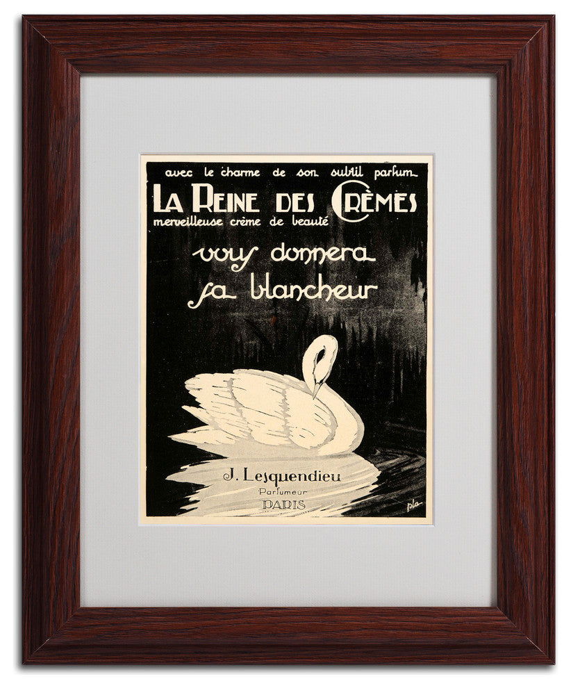 'Lesquendieu Cremes' Matted Framed Canvas Art by Vintage Apple Collection