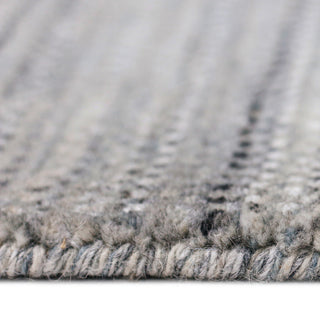Rufina Handmade Wool Blend Area Rug, Gray/Blue, 3'x5'