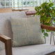 Plutus Blue Lux Abstract Luxury Throw Pillow, 16"x16"