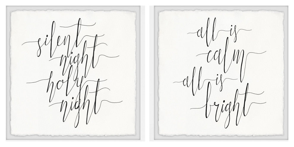 All Is Calm Diptych, 2-Piece Set, 24x24 Panels