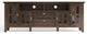 Solid Wood 72 Inch Tv Media Stand In Tobacco Brown For Tvs Up To 80 Inches