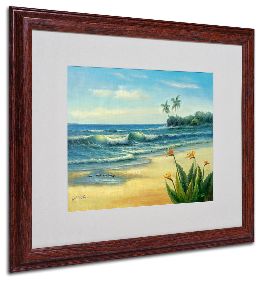 'Paradise' Matted Framed Canvas Art by Victor Giton