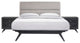 Modway Addison 3 Piece Queen Bedroom Set, Black Gray