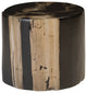 Cast Petrified Wood Stool, Resin