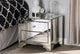 Farrah Hollywood Regency Glamour Style Mirrored 2-Drawer Nightstand