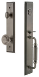 Carre' 1-Piece Dummy Handleset, F Grip and Circulaire, Antique Pewter, 848971