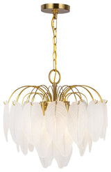 Alessia - Chandelier - Brushed Brass, 4-Light
