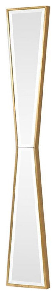 Uttermost Corbata Contemporary MDF Wood Decorative Mirror in Gold