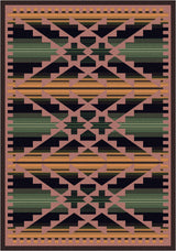 Saddle Blanket Rug, Periwinkle, 7'8x10'9