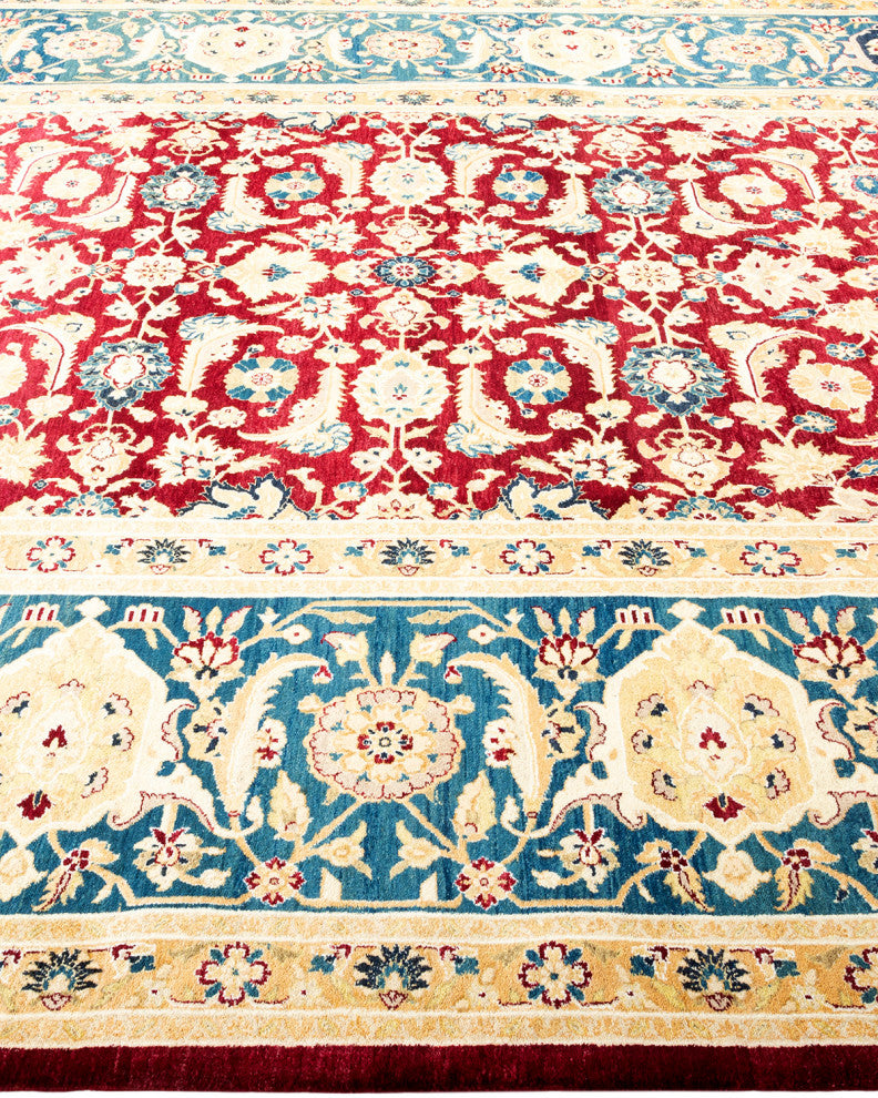 Mogul, One-of-a-Kind Hand-Knotted Area Rug Red, 8' 2" x 10' 5"
