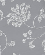 Traditional Floral, Floral Print Napkin, Gray, Set of 4