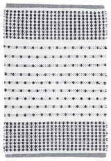 Safavieh Montauk Collection MTK714Z Rug, Black/Ivory, 3' x 5'