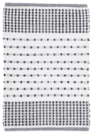 Safavieh Montauk Collection MTK714Z Rug, Black/Ivory, 3' x 5'