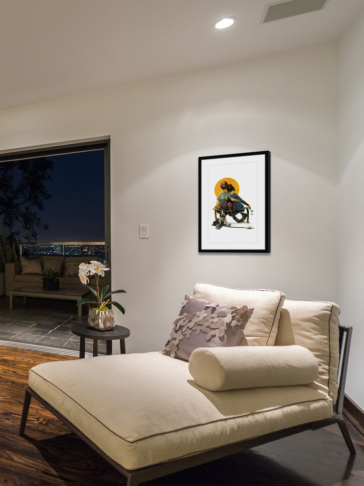 "Sunset" Framed Art Print by Norman Rockwell