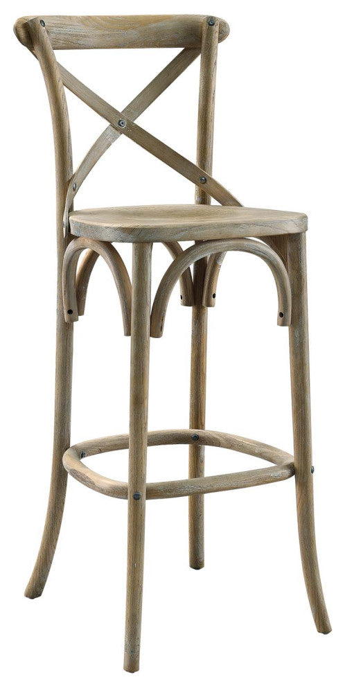 Gear Bar Stool, Gray