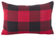 Buffalo Check Plaid Design Cotton Down Filled Throw Pillow, 13"x20", Red
