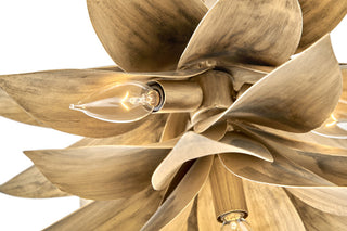 Fredrick Ramond FR30811 Agave 4 Light 16"W Convertible Pendant - Burnished Gold