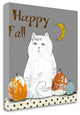 "Happy Fall" By Sarah Ogren, Giclee Print on Gallery Wrap Canvas, Ready to Hang