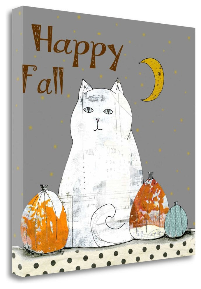 "Happy Fall" By Sarah Ogren, Giclee Print on Gallery Wrap Canvas, Ready to Hang