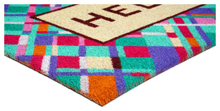 Calloway Mills Jazzy Abstract Hello Doormat, 24" X 36"