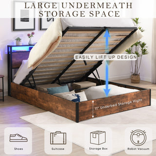 Gewnee Lift-up Storage Bed Frame
