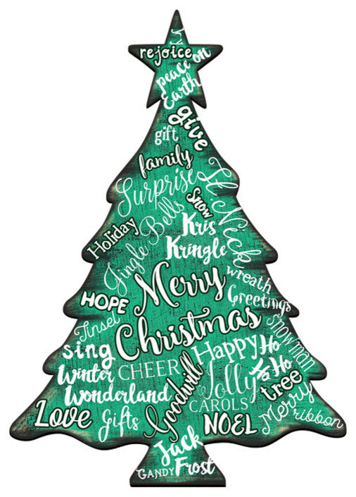 Merry Christmas Tree Door Hanger