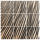 Deny Designs Georgiana Paraschiv Diagonal Stripes Black Wood Wall Mural, 3'x3'