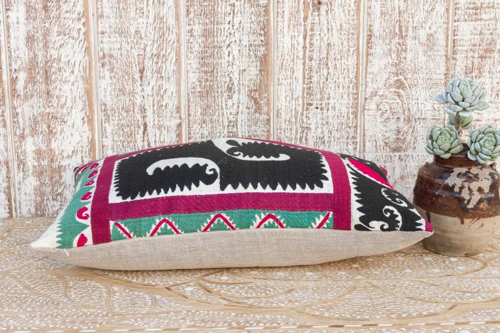 Olma Gul Suzani Lumbar Pillow