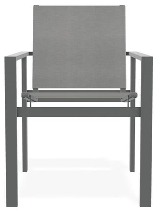 Tribeca Sling Outdoor Stackable Armchair, Alloy/Graphite