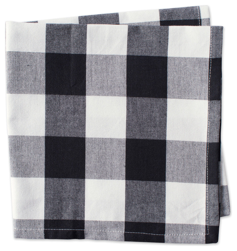 DII Black Buffalo Check Napkin, Set of 6