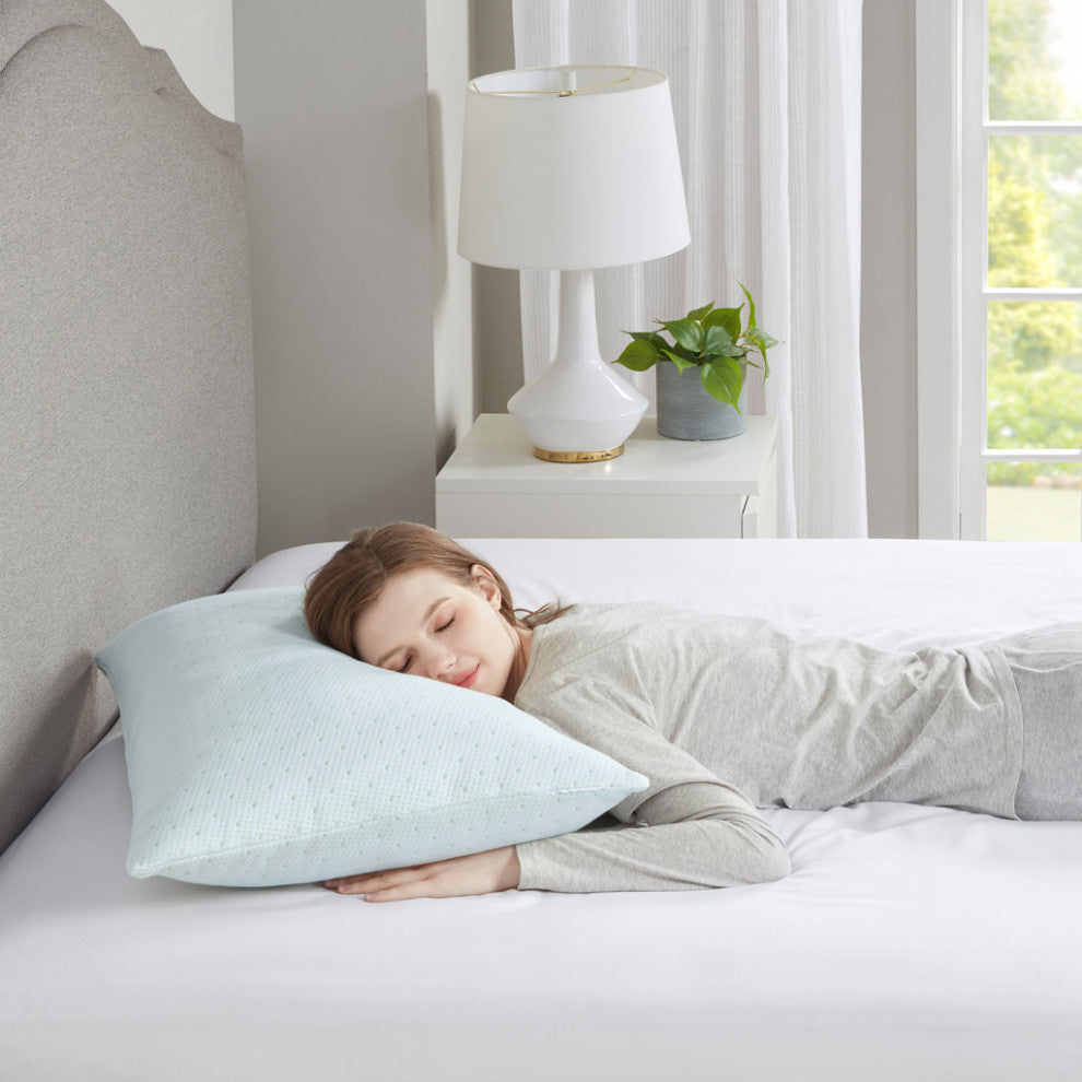 Sleep Philosophy Rayon from Bamboo Shredded Memory Foam Pillow With vBlend Cover