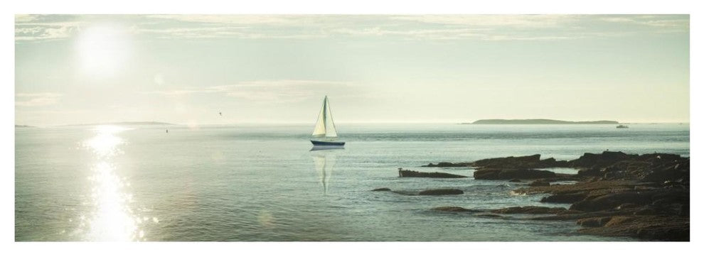 "Evening Sail" Digital Paper Print by Sue Schlabach, 56"x20"