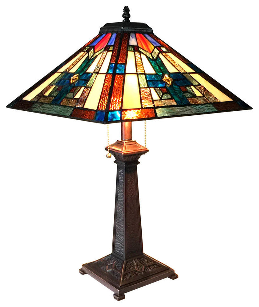 Taite 2-Light Mission Table Lamp 16"