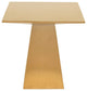 Liam Side Table in Brushed Gold Stainless Steel