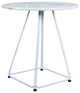 Spencer 27.56" Outdoor Bistro Table With White Marble Top