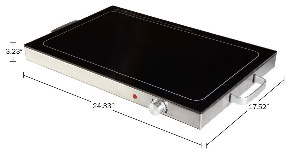 Electric Warming Tray Large Food Warmer With 3 Temperature Settings