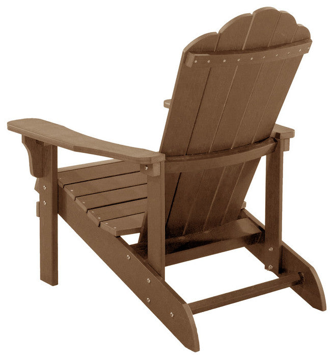 Orlando Plastic Wood Adirondack Chair, Brown
