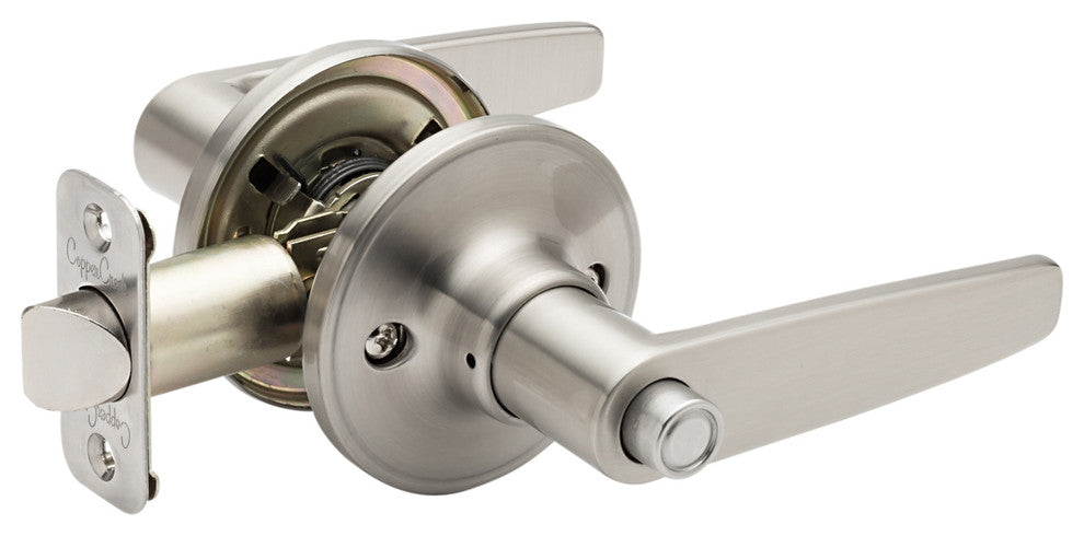 Craftsman Style Restroom Lever, Satin Stainless