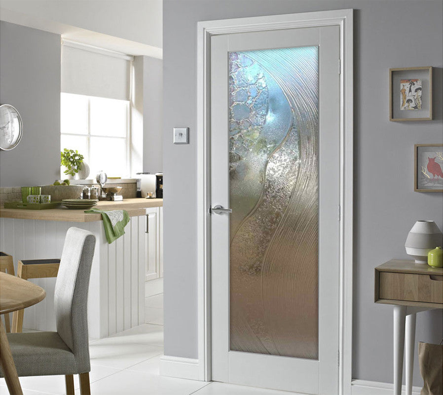 Interior Prehung Door or Interior Slab Door - High Tide - Cast Glass CGI 033...